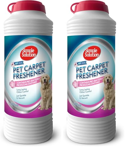 Simple Solution Ambientador de Arena para Gatos con Gránulos de Limpieza Enzimática - 500g (Paquete de 2)