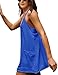 Faleave Women's Summer Sleeveless Mini Dress Athletic Dress Spaghetti Strap Short Tennis Dress with Pockets(KleinBlue-XXL)