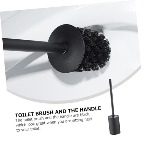 Brosse de nettoyage pour WC COLLBATH anti-odeur avec support élégant design noir - 5
