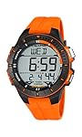 CALYPSO Reloj Digital Hombre de Caucho Naranja Rel...: Reloj Digital Hombre: Estilo moderno y práctico, perfecto para quienes buscan un reloj digital fácil de usar, ideal para deporte, trabajo o uso diario. Un reloj deportivo hombre versátil y resistente, pensado para quienes necesitan funcionalidad, pre...