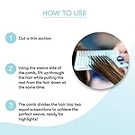 FRAMAR Dreamweaver Highlight Comb Set - Professional Highlighting Comb With Parting Tip, Hair Dye Comb, Foiling Combs For Highlighting, Highlight Combs For Highlighting – 3 Pack Pastel - Image 3