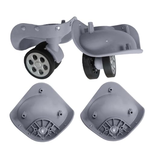 1 Pair A79 Trolley Case Luggage Wheel Repair Travel Suitcase Parts Accessories Wheel Replacement Wheels(Light for Grey,Large)