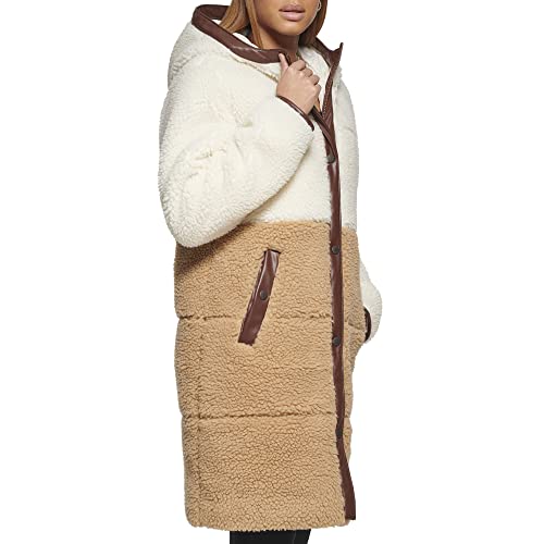 Levi's womens Full Length Sherpa Quilted Parka Jacket3