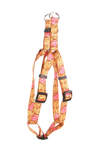 Image of Yellow Dog Design Standard Step-In Harness, Leather Rose Pink, Large 25 inch - 40 inch