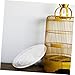 VOSAREA 2pcs Transparent Bird Cage Tray Plastic Bottom Litter Holder for Parakeets Small Birds and Parrots Easy to Install Replacement Accessories