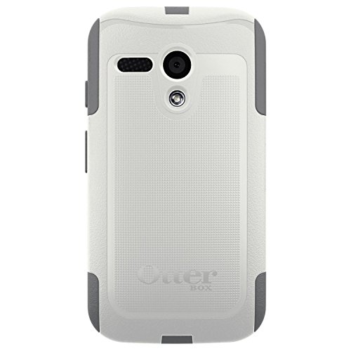OTTERBOX COMMUTER SERIES for Moto G (1st Gen ONLY) - Retail Packaging - GLACIER (WHITE/GUNMETAL GREY)