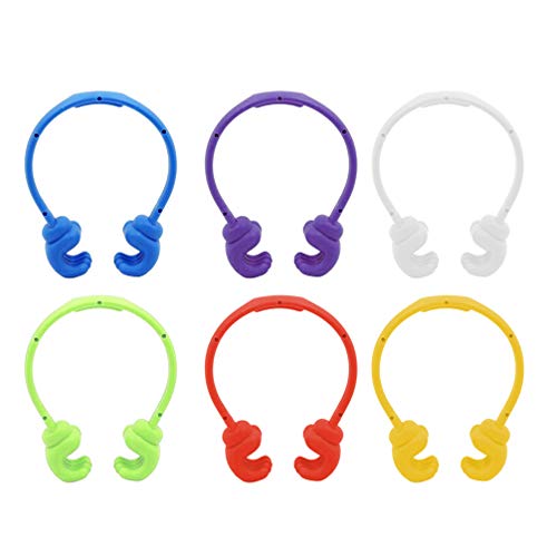 Housoutil 6PCS Thumbs-up Cell Phone Stand, Adjustable Lazy Phone Tablet Holder, Flexible Cell Phone OK Stand Portable Desktop Compatible for Desk Offices Bedrooms Airplanes Travel (Mixed Color)