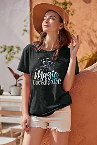 Magic Coordinator T Shirt Magic Kingdom Casual Tee Shirts Tshirt Family Vacation Castle Graphic Tops2