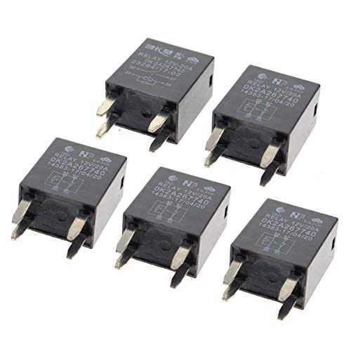 MOTOALL 5 Pack High Power 4 Pin Terminal Relays for GM 13500114 8385 12088567 12135170