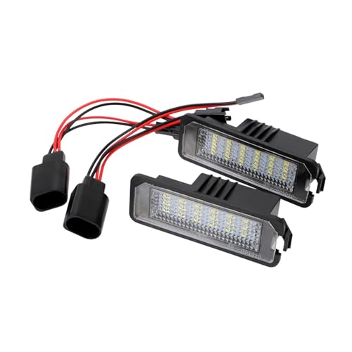 Lámpara LED matrícula coche 12V para iluminación clara en VW Golf y Polo