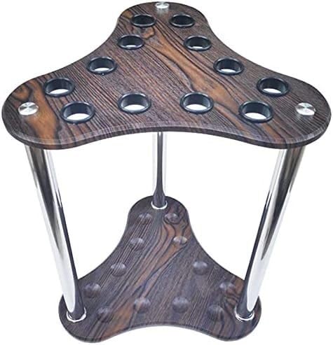 Porte-queue de billard triangulaire en bois noble au design authentique