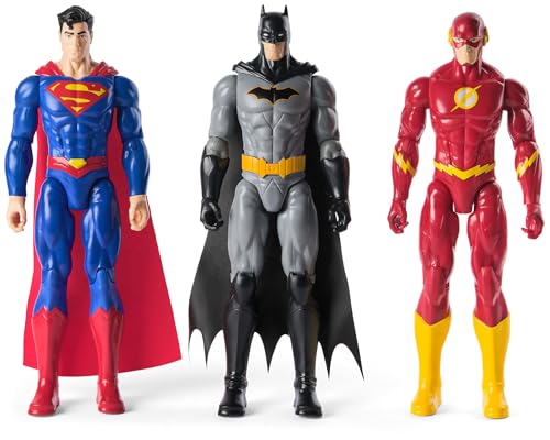 DC Comics 6072364 Batman, Superman und The Flash: Actionfiguren 30 cm – 6072364 – Superheldenspielzeug – Spielzeug für Kinder ab 3 Jahren