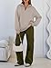 Trendy Queen Women's Oversized Half Zip Fleece Sweatshirts-Cozy Pullover, Drop Shoulder for Fall Winter CoffeeGrey L
