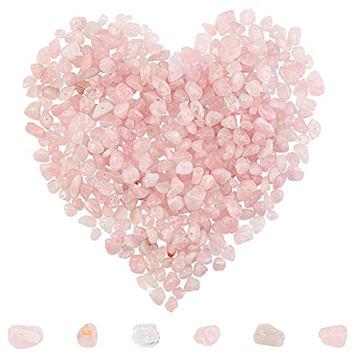 SUNNYCLUE 400 peças pérolas de quartzo rosa peças 5-8 mm comprimento irrigador pérolas de quartzo rosa cristal Pierre Perles Précieuses Semi Précieuses pour DIY fabrico de Bijoux Bracelet Collier
