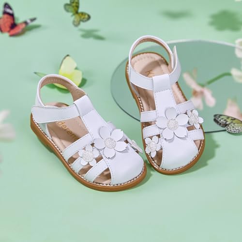 Image of Kiderence Toddler Girls Sandals Little Girls Kids Summer Shoes Toddler Sandals