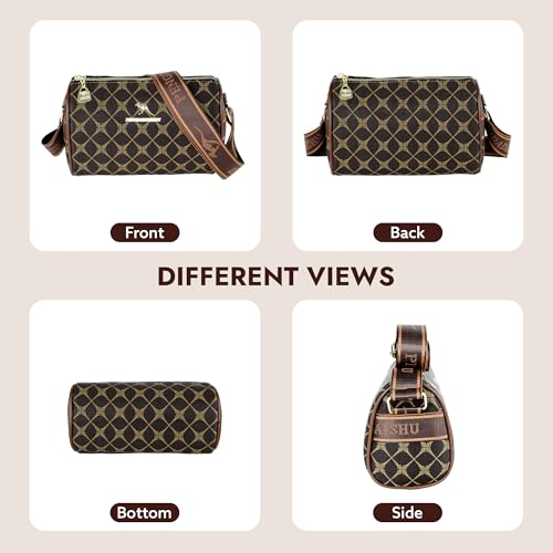 Image of Storite Women's Crossbody Sling Bag | Faux Leather | Zipper Closure | Adjustable Strap