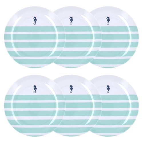 Quid Atlantic Set 6 Platos Postre Melamina 20cm Melamina No Apto Microondas Extra Fuerte