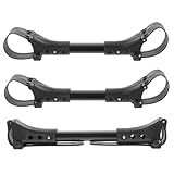 Connecteur de poussette amovible - le connecteur peut être ajusté à volonté pour s'adapter à plus de styles de chariots, connecteur de poussette double