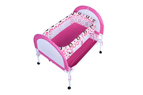 Image of Baby Multipurpose Cradle with Mosquito and Insect Protection Net (Pink)