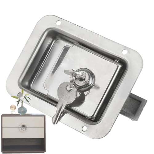 Serratura per cassetta degli attrezzi per camion, maniglia di ricambio per mobili e cassette degli attrezzi, serratura professionale per pannello, antifurto per camper, rimorchi, cassette degli