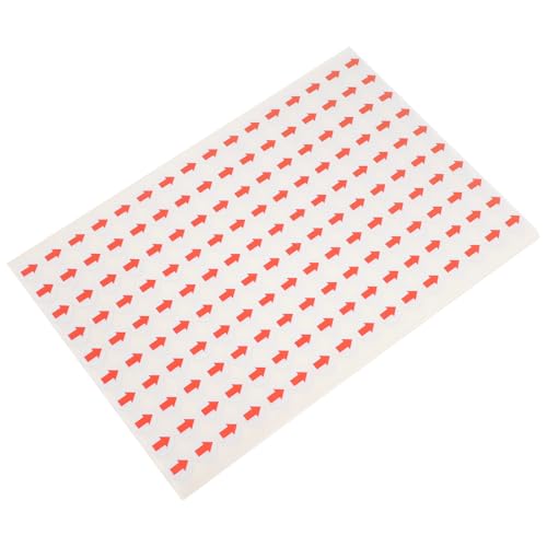 NAMOARLY 20feuilles Autocollants Fléchés Directionnels Rouges Gommettes Adhésives pour Marquage Sol Signalisation Orientation pour Entrepôt Bureau et École