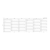 Filofax Vertical Planner Refill for 2016 Personal Size Yearly Calendar, White (C68402-16)