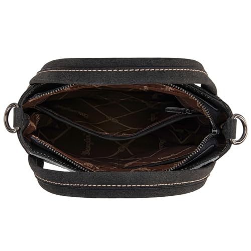 Wrangler Small Tote Purse for Women Western Cowhide Designer Top-handle Handbags with Strap4