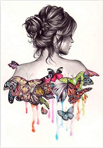 Kit broderie diamant 5D à offrir idée cadeau anniversaire mosaïque résine papillon