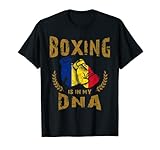 Boxing is in my DNA Romania Flagge Boxhandschuh T-Shirt