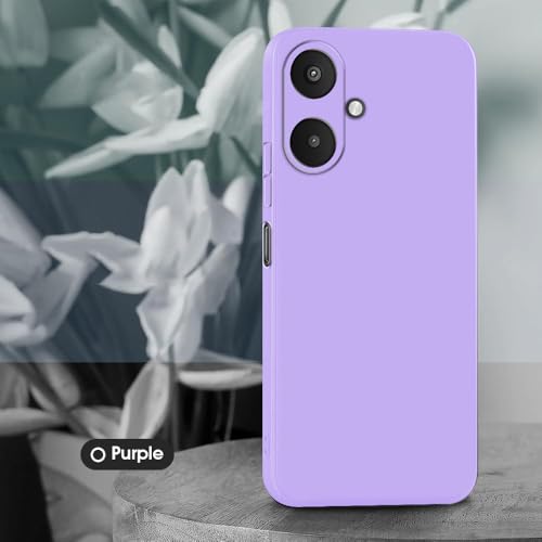 Image of Back Cover for Mi Redmi 13C 5G / Poco M6 5G | Full Camera Protection | Premium Liquid Silicon Case | Flexible Bumper Case for Mi Redmi 13C 5G / Poco M6 5G (Purple)