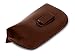 Large Soft Syn.Leather Slip-in Case w/Clip Safety Eyewear Brown 7.25