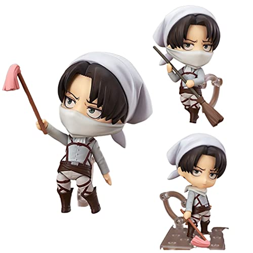 Anime Figure Attack on Titan Figures Levi Ackerman Figure Q Ver. Levi Action Figures Model Figurines Toys Collectible Chibi Figures Statue Movable Assemble Figma Nendoroid Doll Brinquedos Anime Figure Attack on Titan Figures Levi Ackerman Figure Q Ver. Levi Action Figures Model Figurines Toys Collectible Chibi Figures Statue Movable Assemble Figma Nendoroid Doll Brinquedos