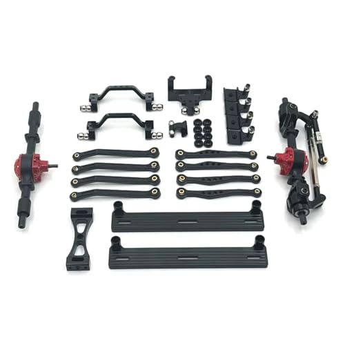 RC�J�[�̃A�b�v�O���[�h�p�[�c For WPL For C64 C64-1 1/16 �����t�����g�ƃ��A�A�N�X���p�V���[�V�����N���b�h�v�����b�h�}�E���g�T�C�h�y�_���V���b�N�}�E���g�Z�b�g RC �J�[�A�b�v�O���[�h�p�[�c(Black)