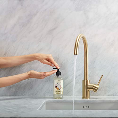 Image of Caldrea Hand Wash Soap, Aloe Vera Gel, Olive Oil And Essential Oils To Cleanse And Condition, Gilded Balsam Birch, 10.8 Fl Oz