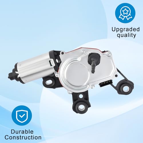 Wischermotor Scheibenwischer Heckwischermotor Heckscheibenwischermotor Motor Hinten Heckscheibe Kompatibel mit A3 8P A4 A6 Q5 Q7 2000-2019, Ersatz für 8E9955711D 8E9955711A 8E9955711B 8E9955711C