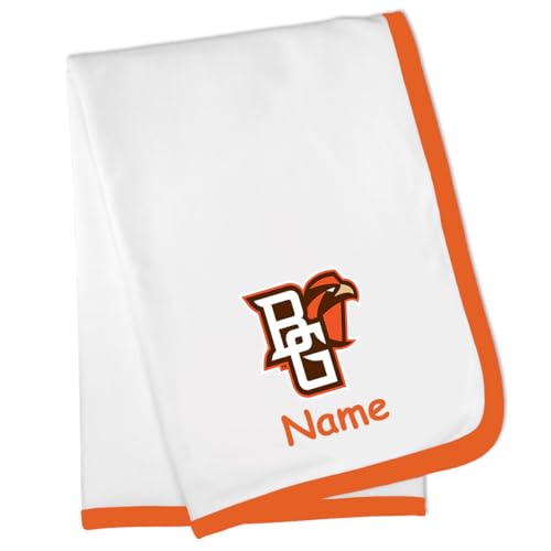 Future Tailgater Bowling Green Falcons Officially Licensed Personalized Baby Blanket - Orange Trim