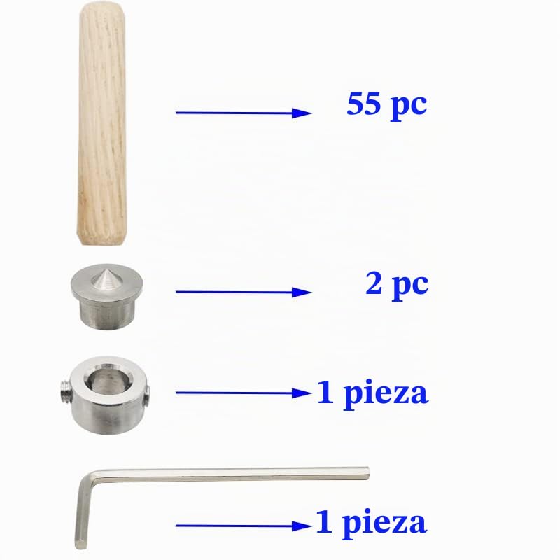 Espigas de madera de 8mm para unir muebles sin tornillos visibles con kit CESFONJER 5