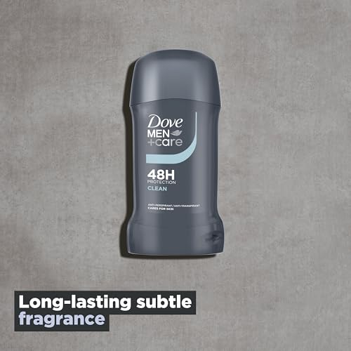 Dove Men+Care Clean Comfort Anti-Perspirant Stick Men's Deodorant with ¼ moisturising cream for 48 hour protection against sweat and odour 6x 50 ml - Image 4