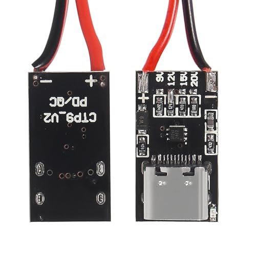 5-Piece Set of Type-C PD3.0 QC Trigger Board USB-C PD QC 5V 9V 12V 15V 20V DC Fixed Voltage Power Trigger Module 5A with QC Trigger Housing for Household Electronics3