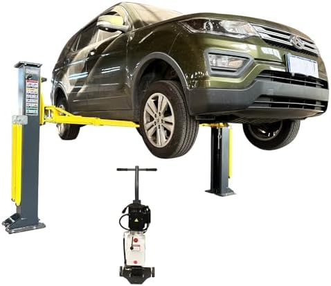 KATOOL Portable 2 Post Lift 7000lbs Car Lift Two Post Movable Car Lift Automotive Lift