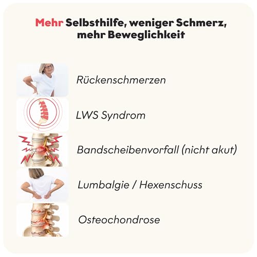 TMX® PARA Rückentrigger gegen Rückenschmerzen | Rückentrainer für Lendenwirbelsäule & Brustwirbelsäule | Akupressur Tool bei Verspannungen, Hexenschuss & Bandscheibe | Triggerpunkt Drücker 3
