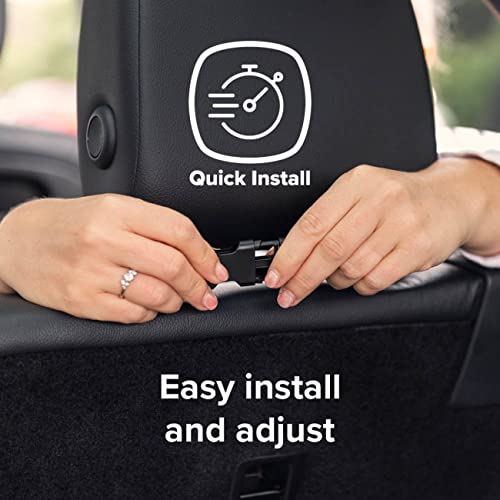 Image of Diono Ultra Mat and Heat Sun Shield Complete Back Seat Upholstery Protection with Integrated Heatshield, Crash Tested, Water Resistant Protection, Durable, Anti-Slip, 3 Mesh Storage Pockets
