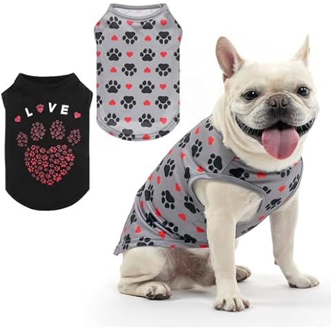 KOOLTAIL Summer Dog Shirts, 2 Pack Cover