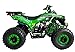 HHH ATV 125cc ATV Quad Youth Utility Style ATV 125cc ATV Fully Automatic with Reverse Gas ATV 4 Wheeler ATVs Quads Big 19/18 inch Tires (Orange)