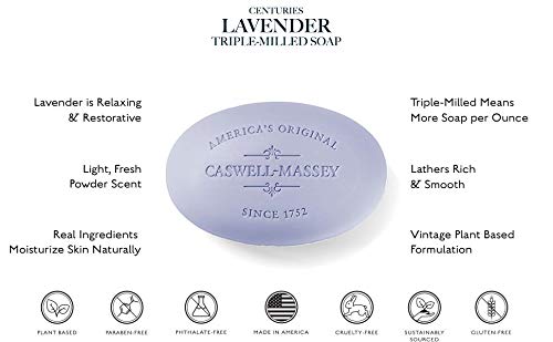 Caswell-Massey Centuries Soap (Lavender, 12 Pack)
