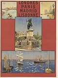 madrid lisboa tren cama  Póster de Londres Paris Madrid Lisboa, 50 x 70 cm, papel de lujo, 300 gr