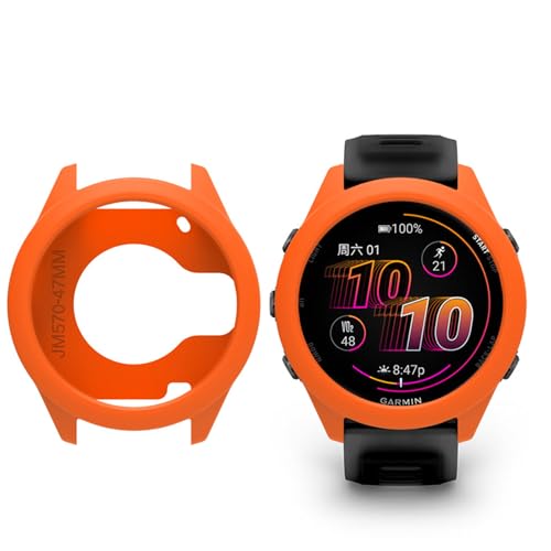 Carcasa delgada para Garmin Forerunner 570 de 47mm hecha en TPU suave antigolpes 7
