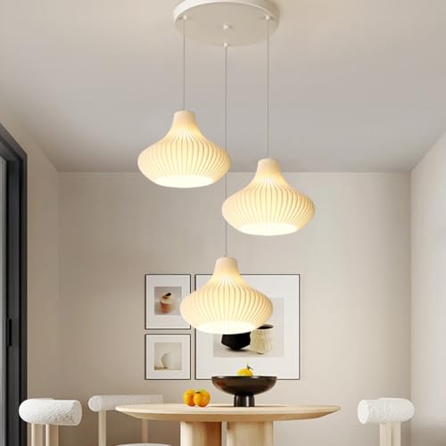 Lámpara colgante Wabi-Sabi creativa de imitación seda con diseño minimalista ajustable A1