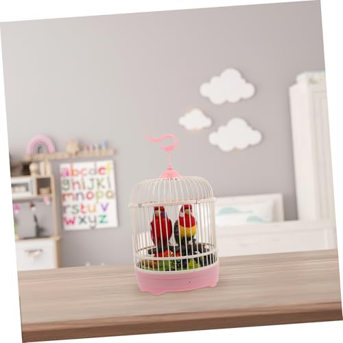 Cage à oiseaux chantante jouet éducatif interactif avec sons réalistes pour intérieur - 6