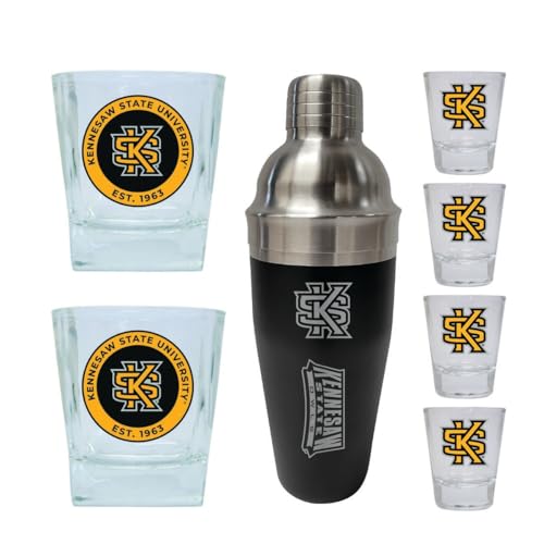 Set de vasos de bar universitario Kennesaw State 7 piezas